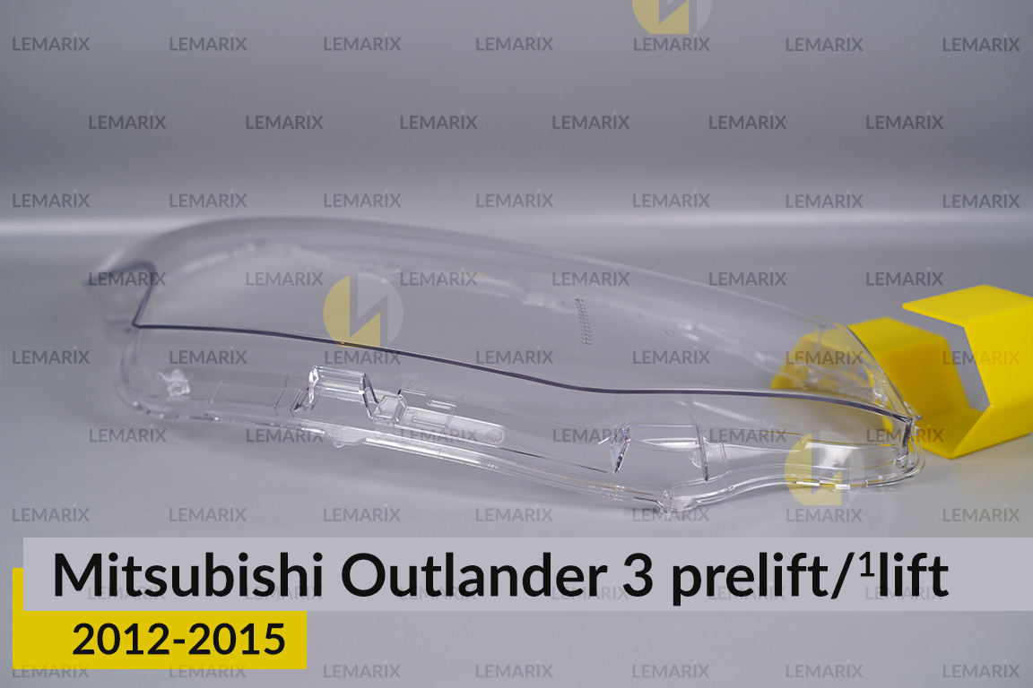 Скло фари Mitsubishi Outlander 3 (2012-2015) дорест/1 рест праве