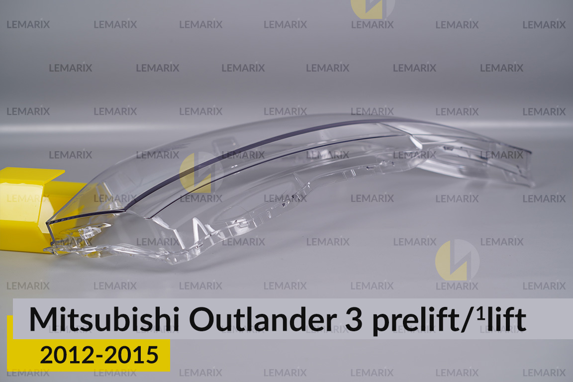 Скло фари Mitsubishi Outlander 3 (2012-2015) дорест/1 рест праве