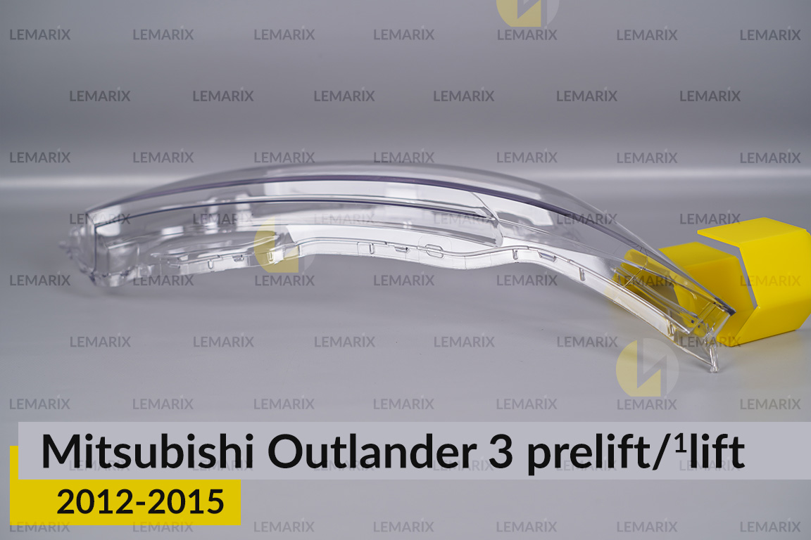 Скло фари Mitsubishi Outlander 3 (2012-2015) дорест/1 рест праве