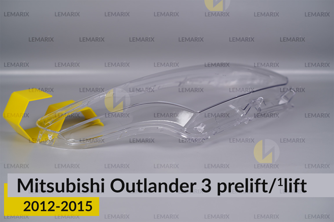 Скло фари Mitsubishi Outlander 3 (2012-2015) дорест/1 рест праве