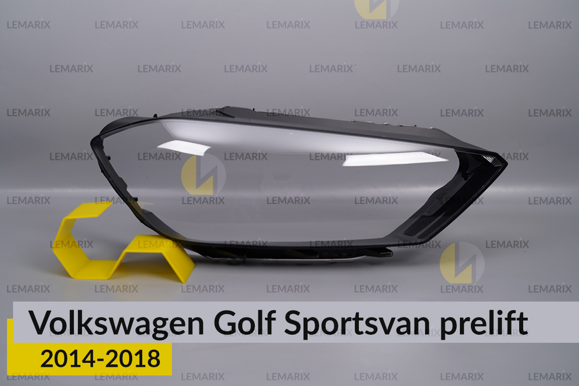 Стекло фары VW Volkswagen Golf Sportsvan (2014-2018) дорест правое