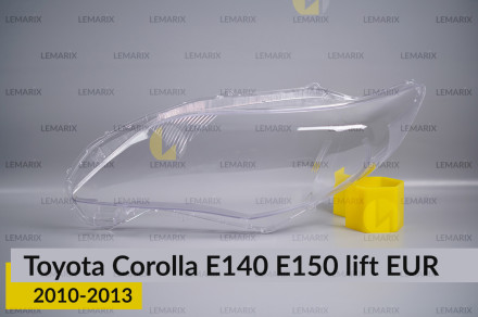 Скло фари Toyota Corolla E140 E150 EUR (2010-2013) рест ліве