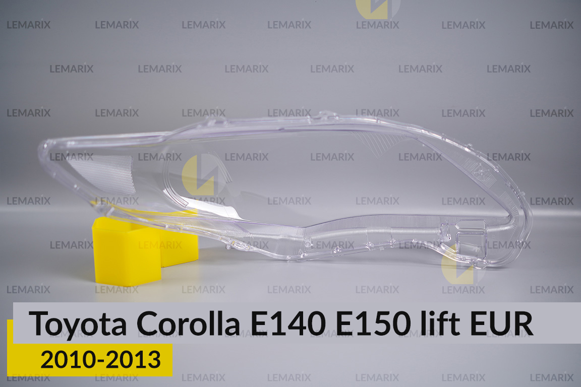 Стекло фары Toyota Corolla E140 E150 EUR (2010-2013) рест левое