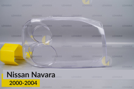Стекло фары Nissan Navara (2000-2004) правое