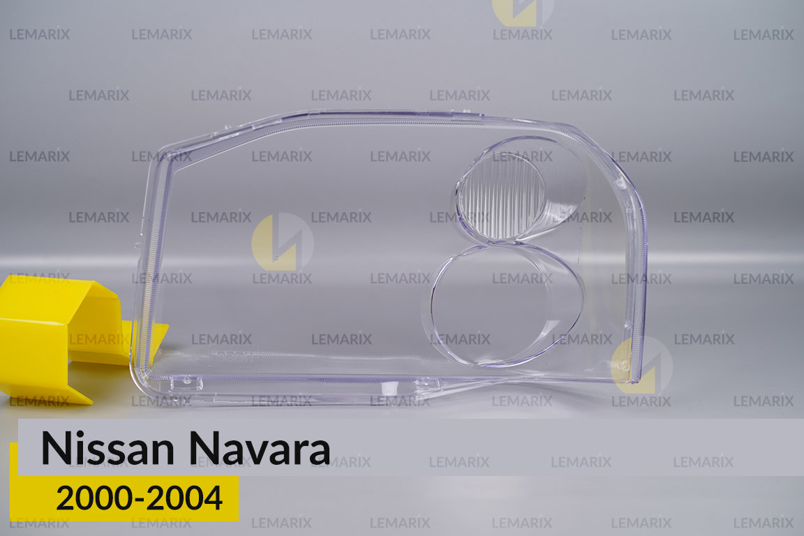 Стекло фары Nissan Navara (2000-2004) правое