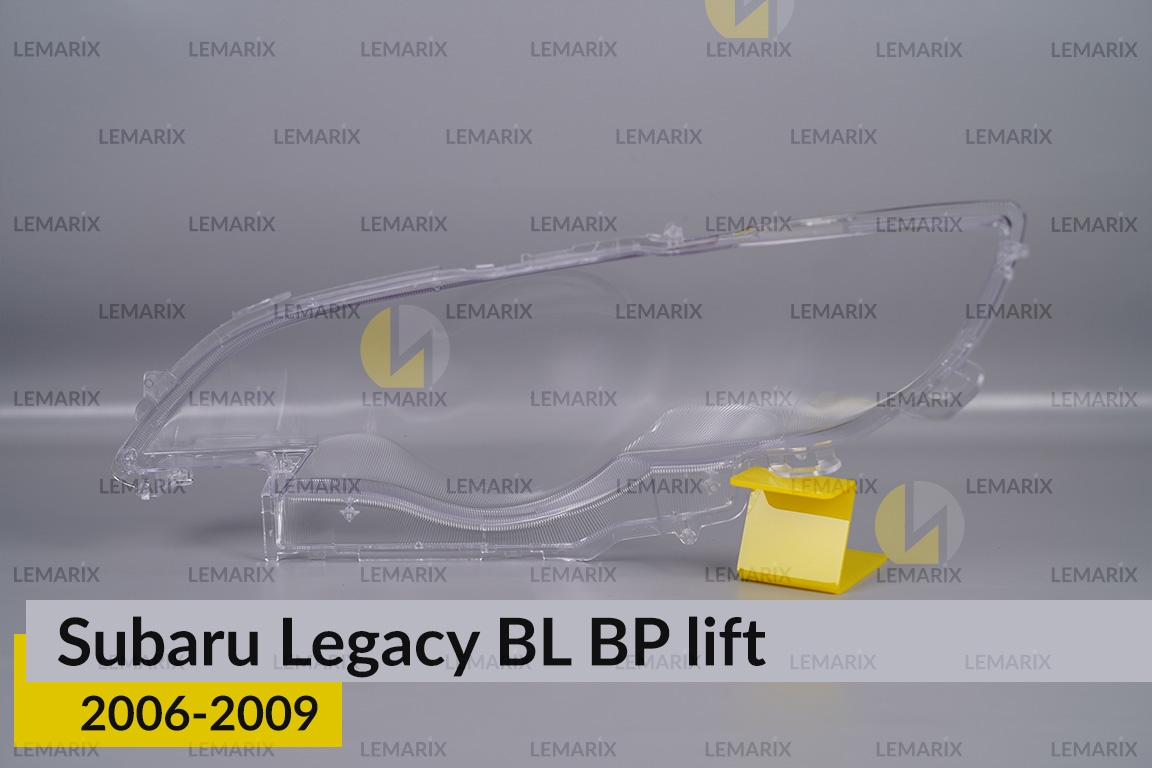 Стекло фары Subaru Legacy BL BP (2006-2009) рест под омыватель правое