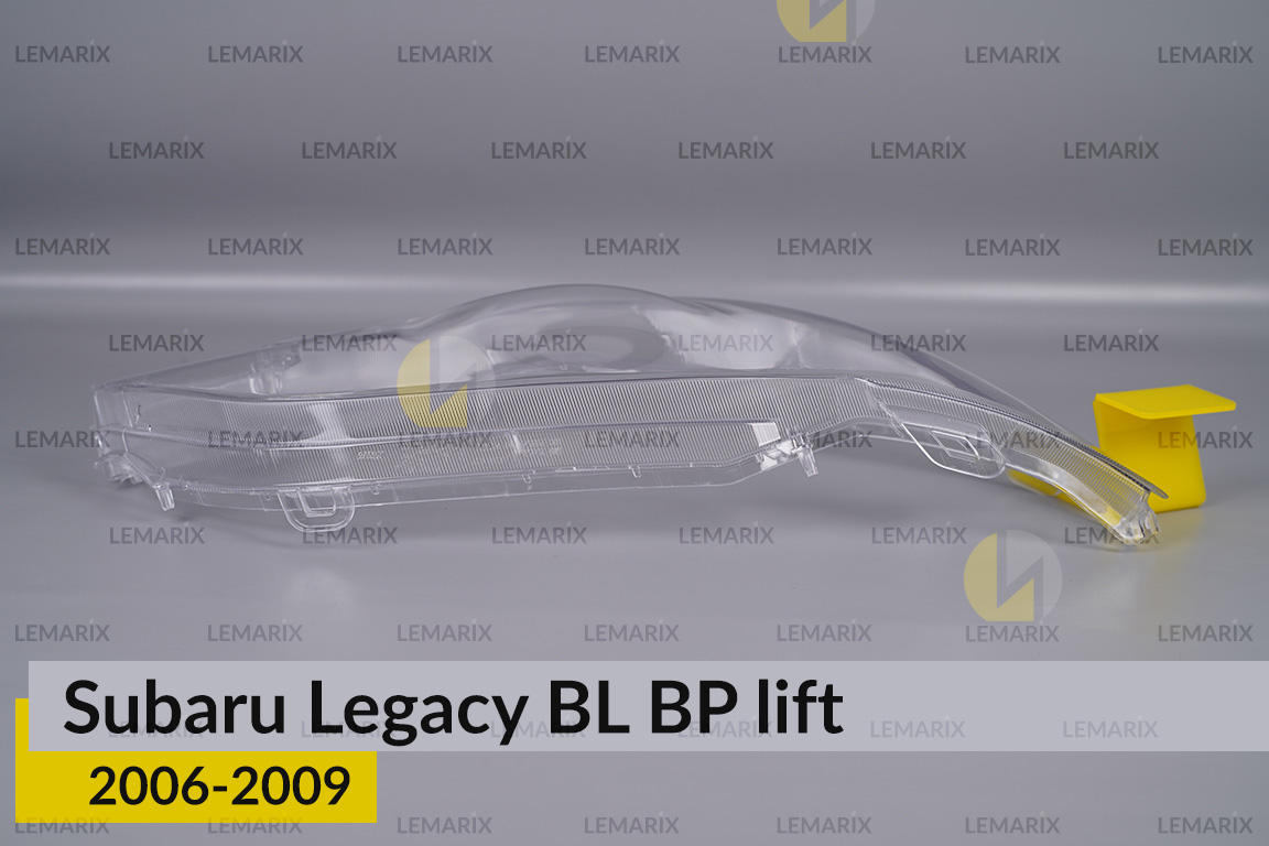 Стекло фары Subaru Legacy BL BP (2006-2009) рест под омыватель правое