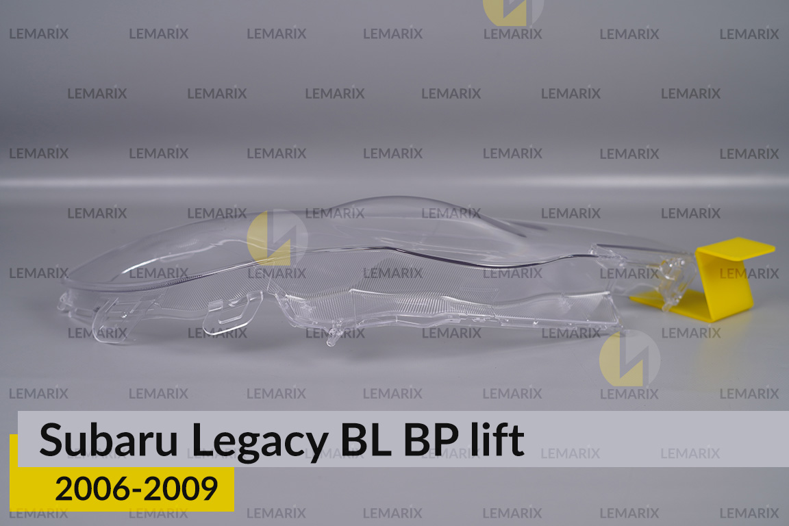 Стекло фары Subaru Legacy BL BP (2006-2009) рест под омыватель правое