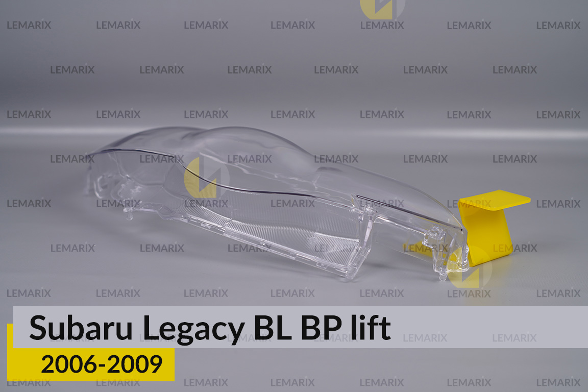 Стекло фары Subaru Legacy BL BP (2006-2009) рест под омыватель правое