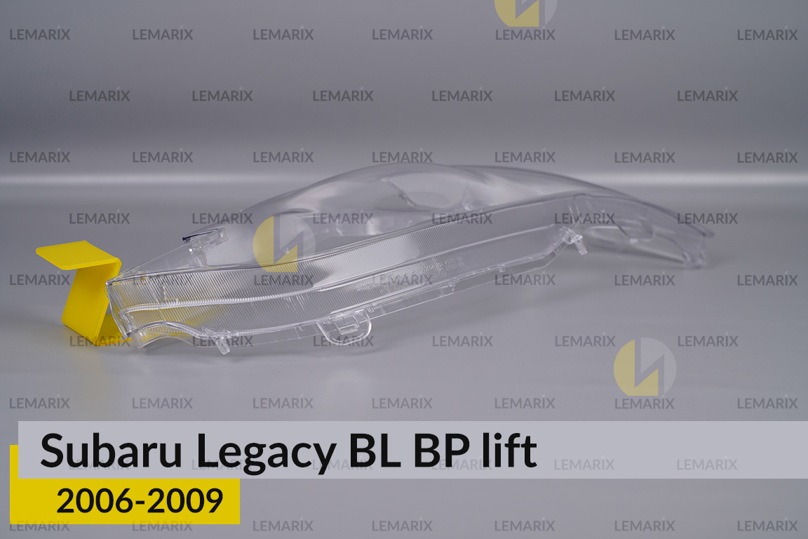Стекло фары Subaru Legacy BL BP (2006-2009) рест под омыватель правое
