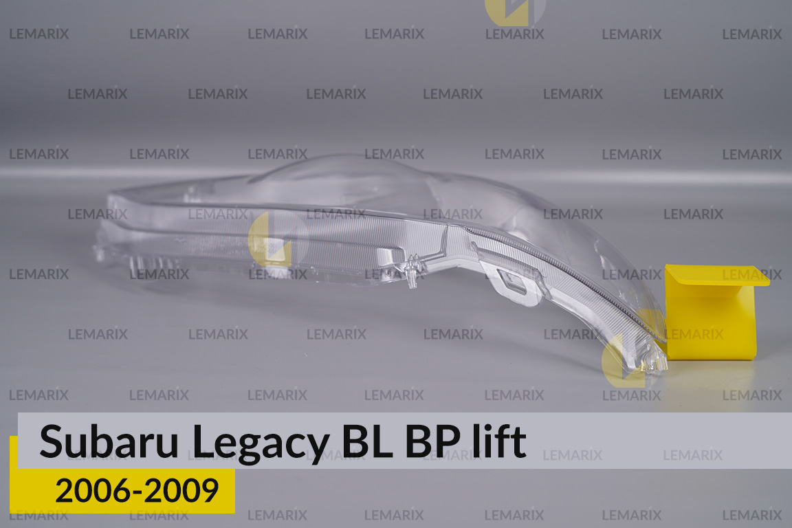 Стекло фары Subaru Legacy BL BP (2006-2009) рест под омыватель правое
