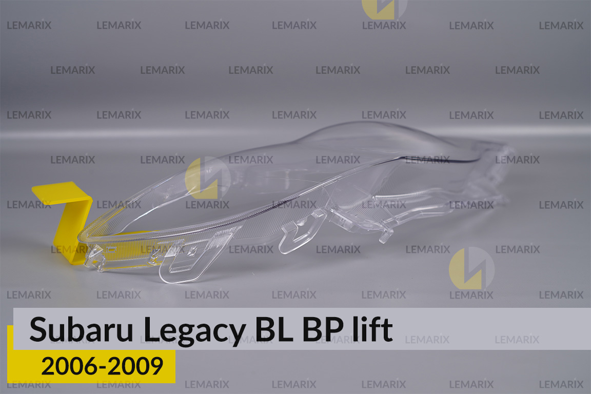 Стекло фары Subaru Legacy BL BP (2006-2009) рест под омыватель правое