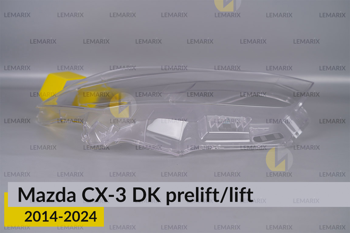 Скло фари Mazda CX-3 DK (2014-2026) дорест/рест праве