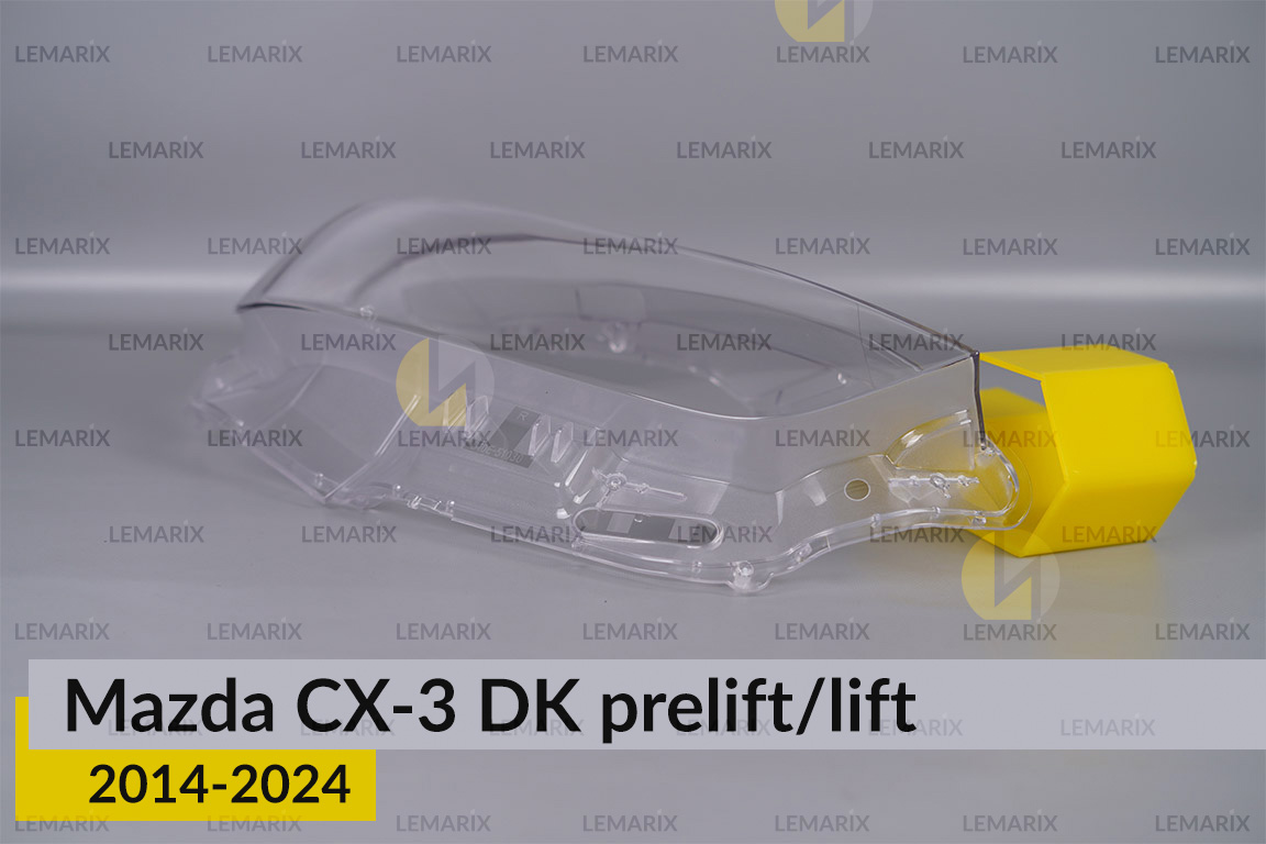 Скло фари Mazda CX-3 DK (2014-2026) дорест/рест праве