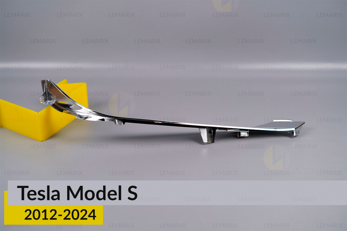Хромированная декоративная маска нижняя Tesla Model S (2012-2024) правая