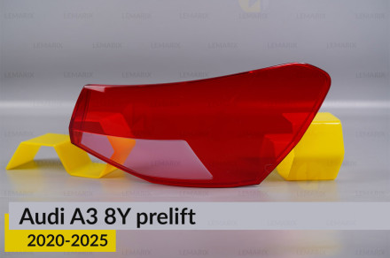 Скло заднього ліхтаря зовнішнє в крилі Audi A3 8Y (2020-2026) дорест праве