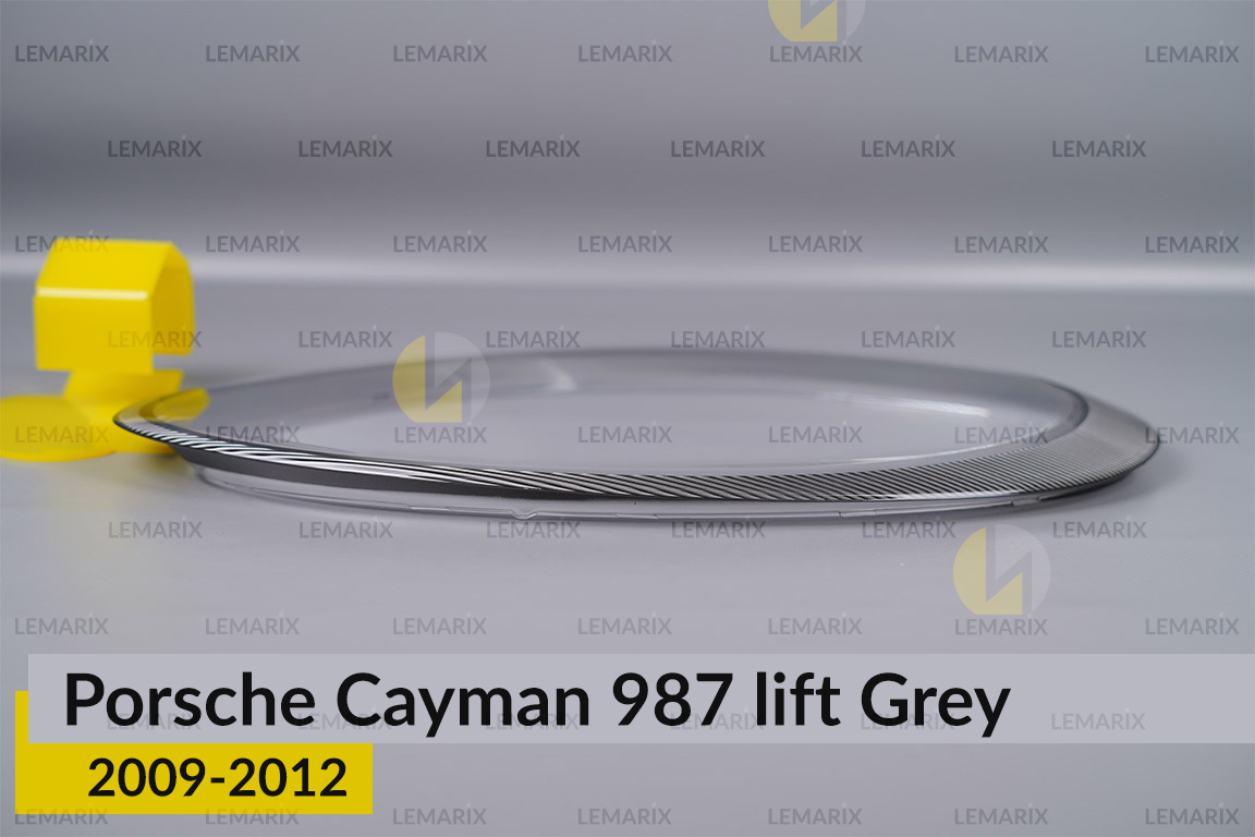 Стекло фары Porsche Cayman 987 Grey (2009-2012) рест правое
