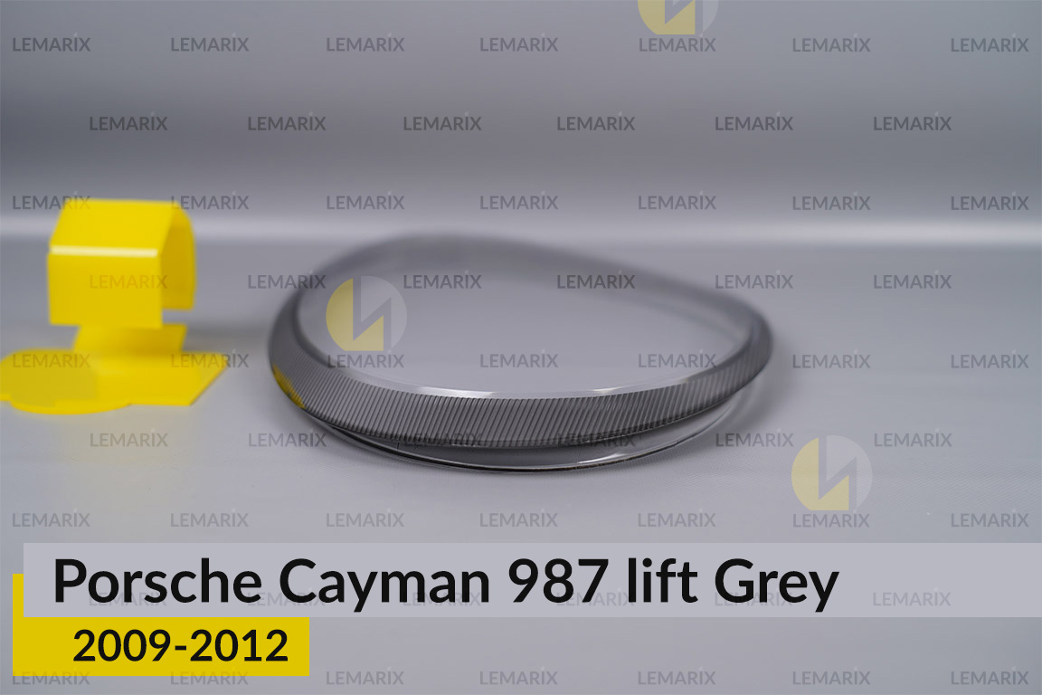 Стекло фары Porsche Cayman 987 Grey (2009-2012) рест правое
