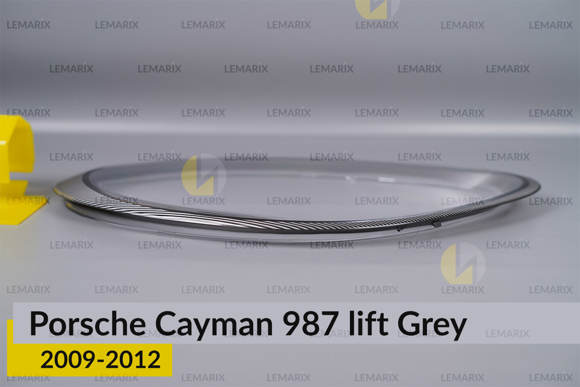 Стекло фары Porsche Cayman 987 Grey (2009-2012) рест правое