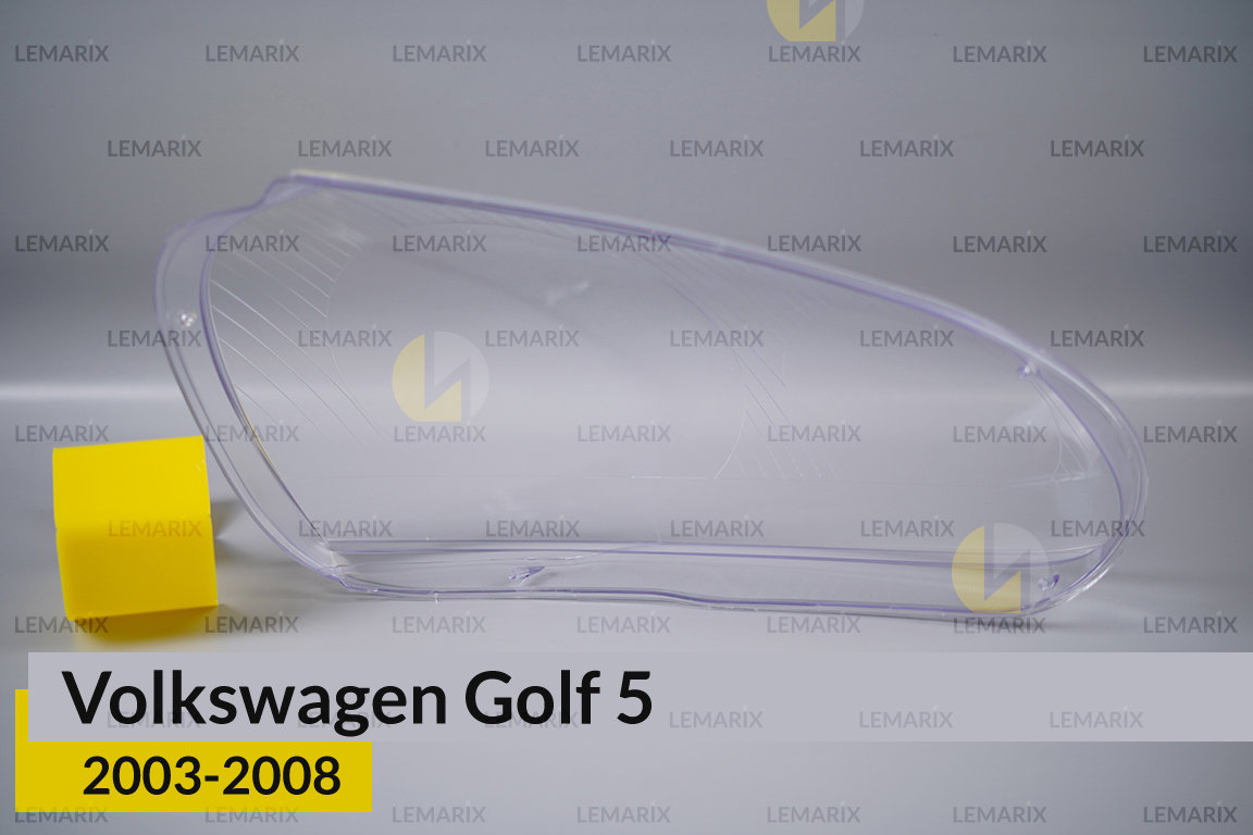 Скло фари VW Volkswagen Golf 5 (2003-2008) ліве