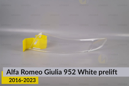 Скло заднього ліхтаря зовнішнє в крилі Alfa Romeo Giulia 952 White (2016-2023) дорест праве