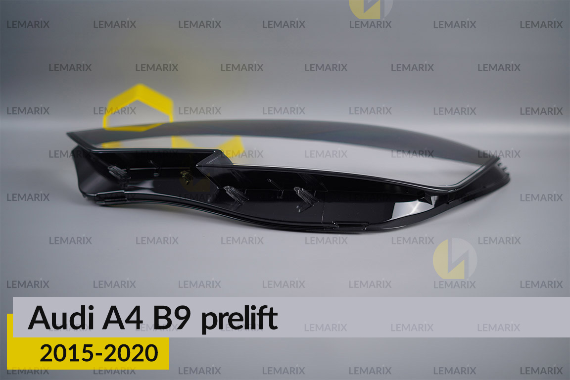 Скло фари Audi A4 B9 (2015-2020) дорест ліве