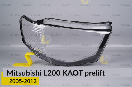 Стекло фары Mitsubishi L200 KAOT (2005-2012) дорест правое