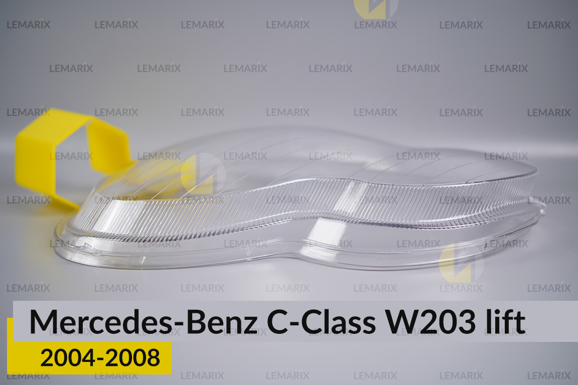 Скло фари Mercedes-Benz C-Class W203 (2004-2008) рест ліве