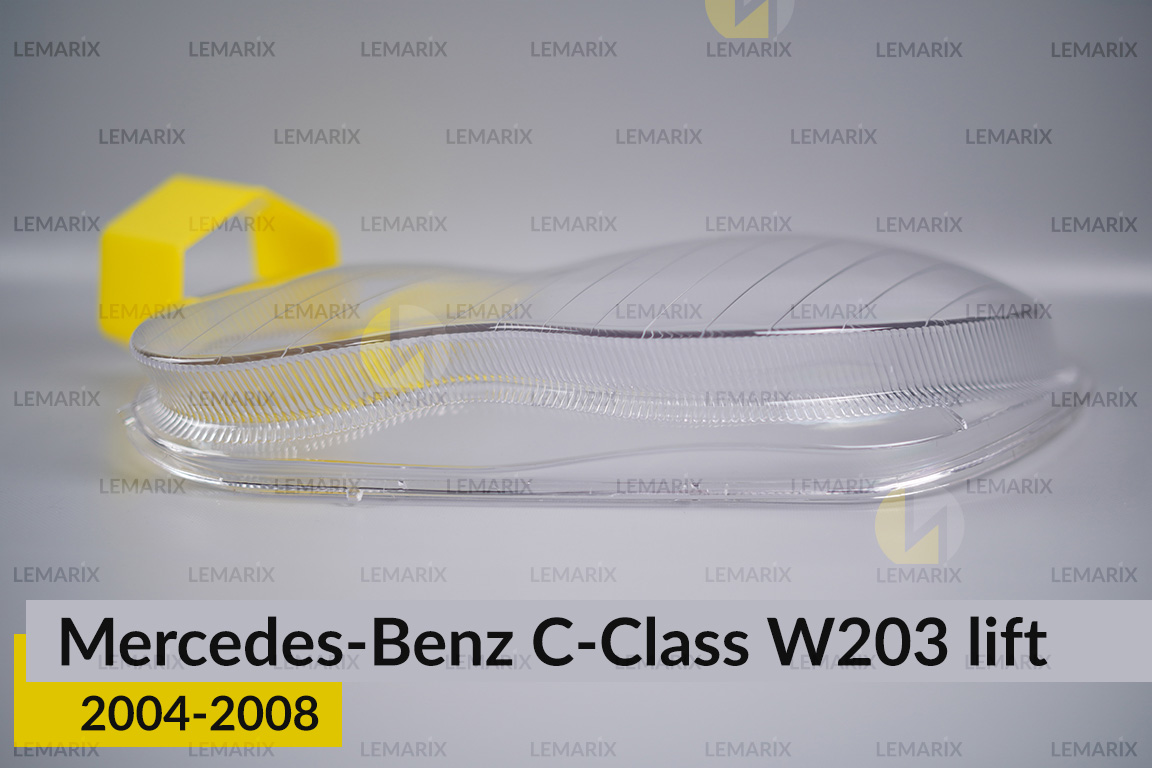 Скло фари Mercedes-Benz C-Class W203 (2004-2008) рест ліве