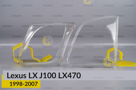 Скло фари Lexus LX J100 LX470 (1998-2007) ліве