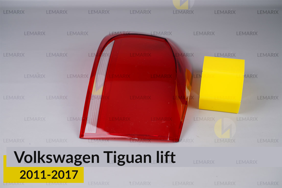 Стекло заднего фонаря внешнее в крыле VW Volkswagen Tiguan (2011-2017) рест левое