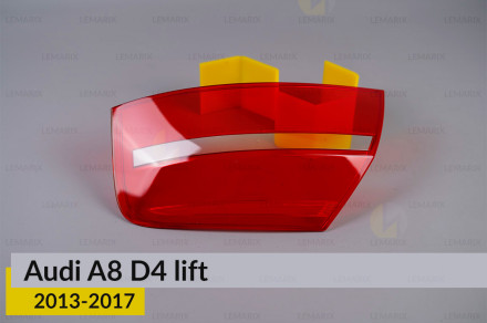 Скло заднього ліхтаря зовнішнє в крилі Audi A8 D4 (2013-2017) рест праве