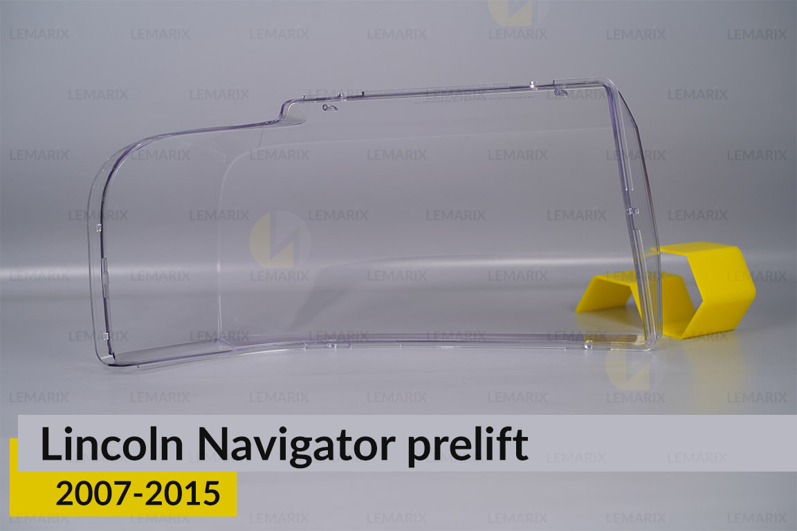 Стекло фары Lincoln Navigator (2007-2015) дорест левое