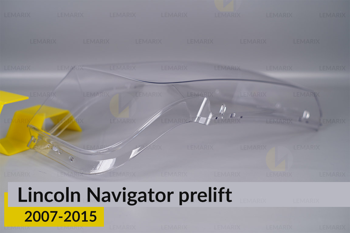 Стекло фары Lincoln Navigator (2007-2015) дорест левое