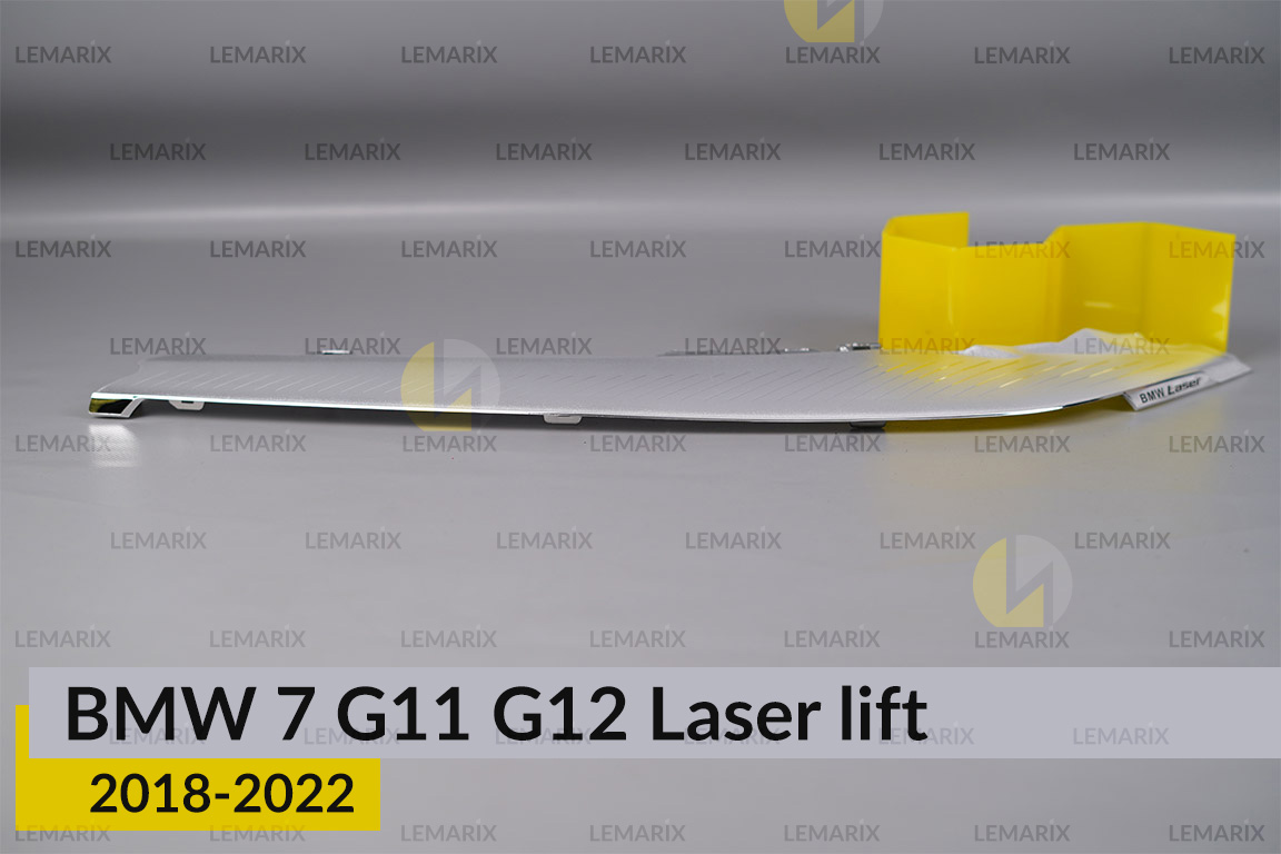 Хромована декоративна маска верхня BMW 7 G11 G12 Laser (2019-2022) рест ліва