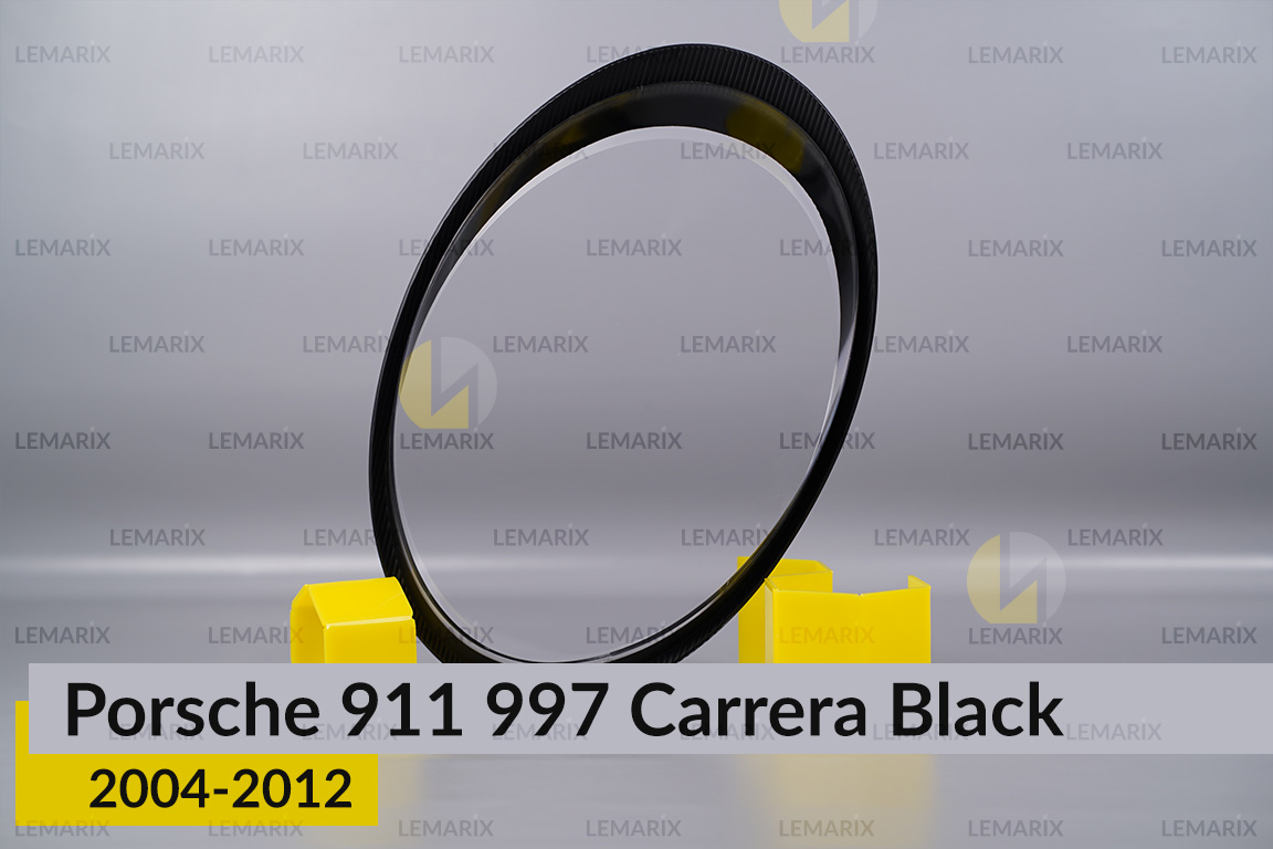Стекло фары Porsche 911 997 Carrera Black (2004-2012) правое