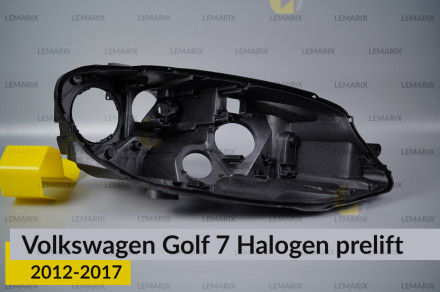 Корпус фари VW Volkswagen Golf 7 Halogen (2012-2017) дорест правий