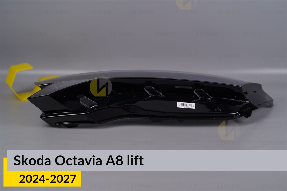 Стекло фары Skoda Octavia A8 (2024-2027) рест левое