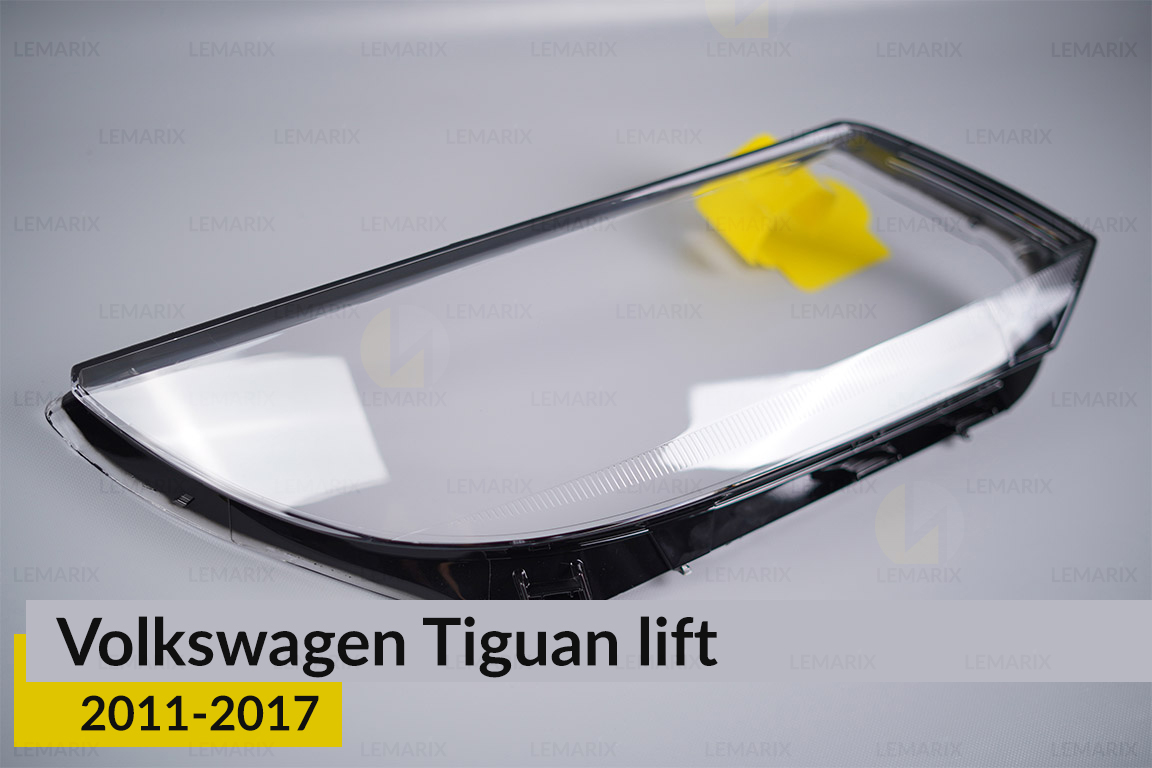 Скло фари VW Volkswagen Tiguan (2011-2017) полоски рест праве