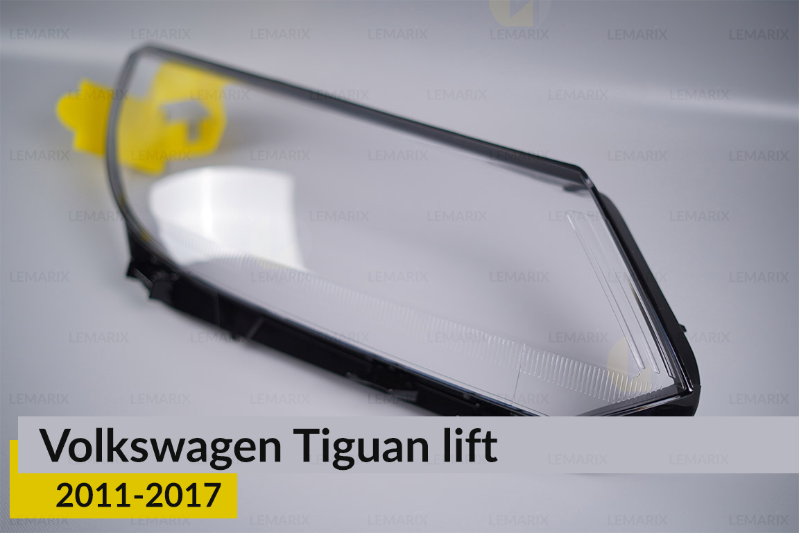 Скло фари VW Volkswagen Tiguan (2011-2017) полоски рест праве