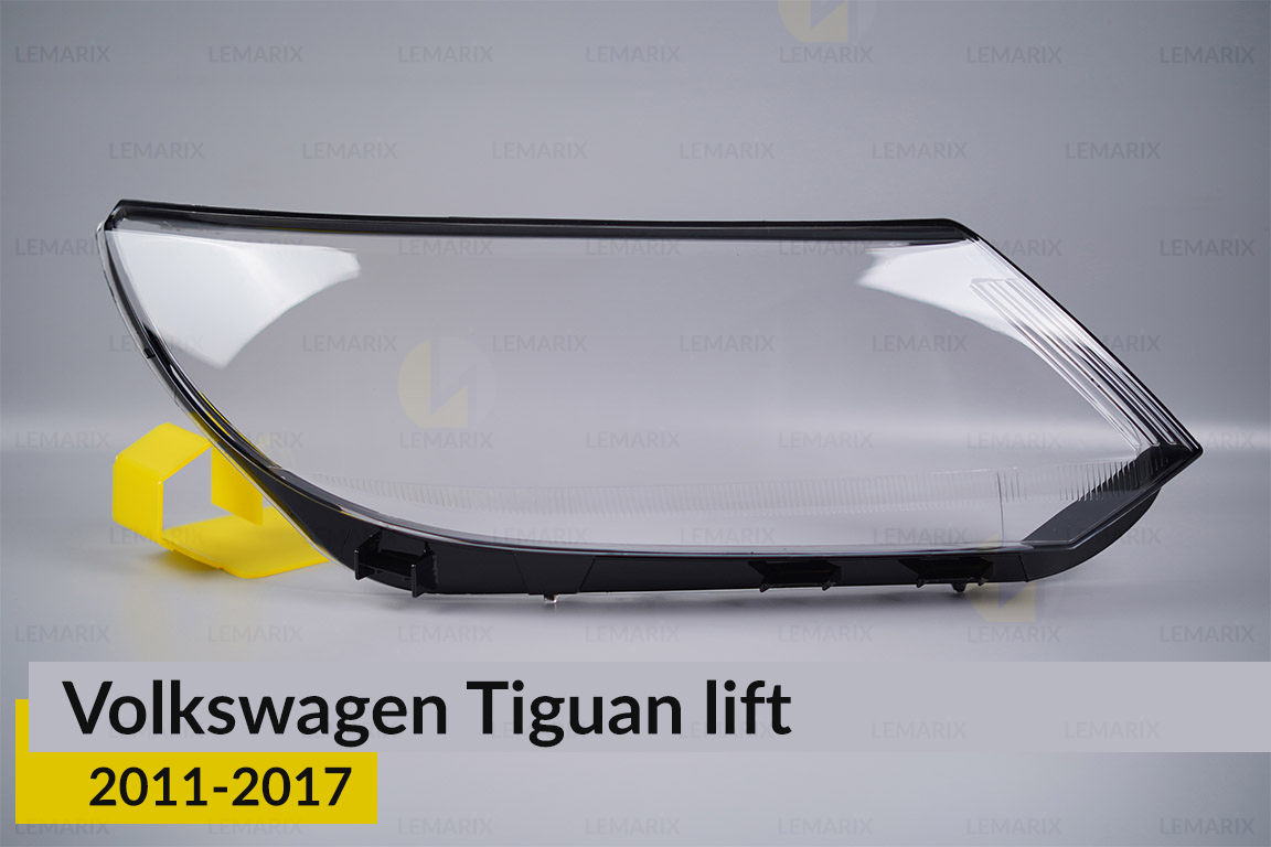 Скло фари VW Volkswagen Tiguan (2011-2017) полоски рест праве