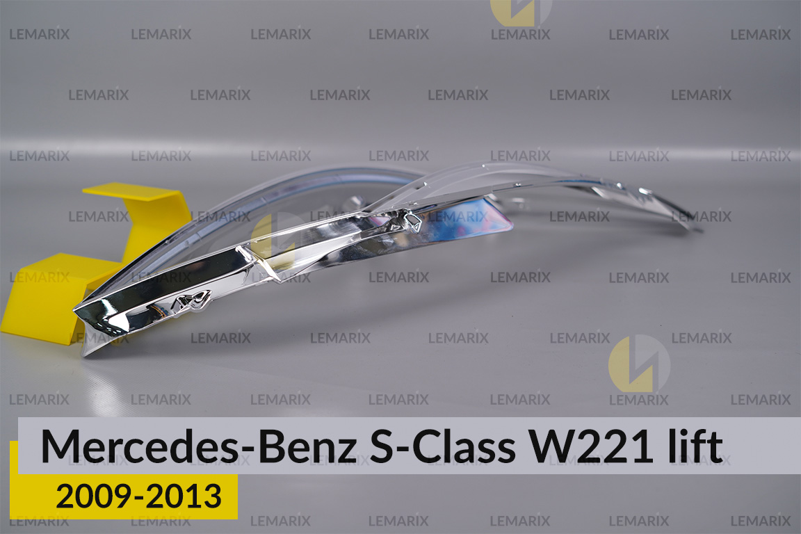 Хромована декоративна маска Mercedes-Benz S-Class W221 (2009-2013) рест права
