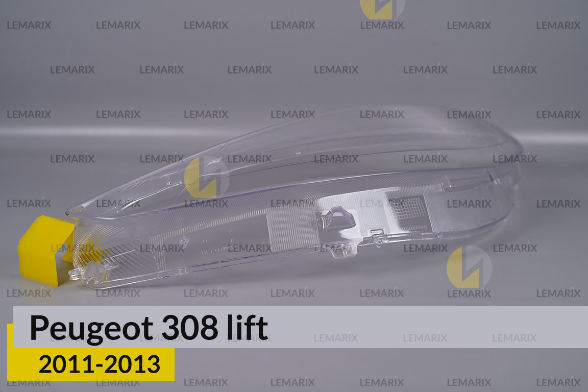 Скло фари Peugeot 308 Sedan (2011-2013) рест ліве