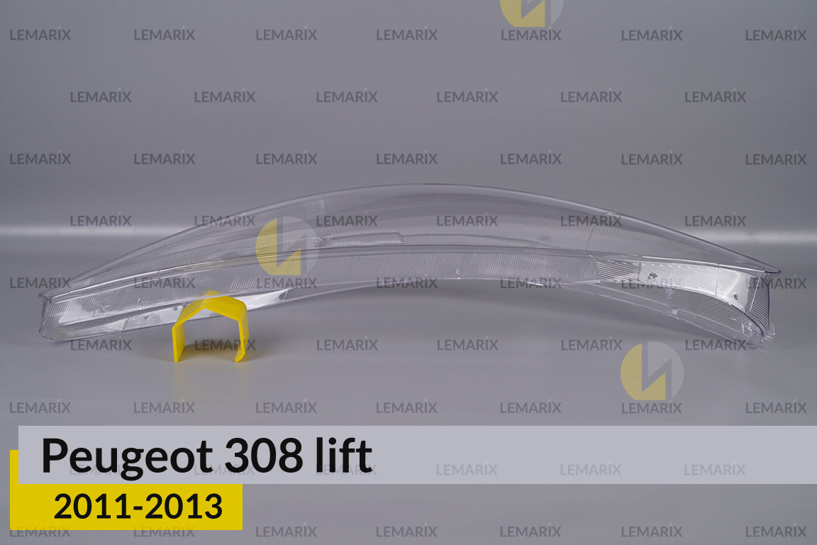 Стекло фары Peugeot 308 Sedan (2011-2013) рест левое