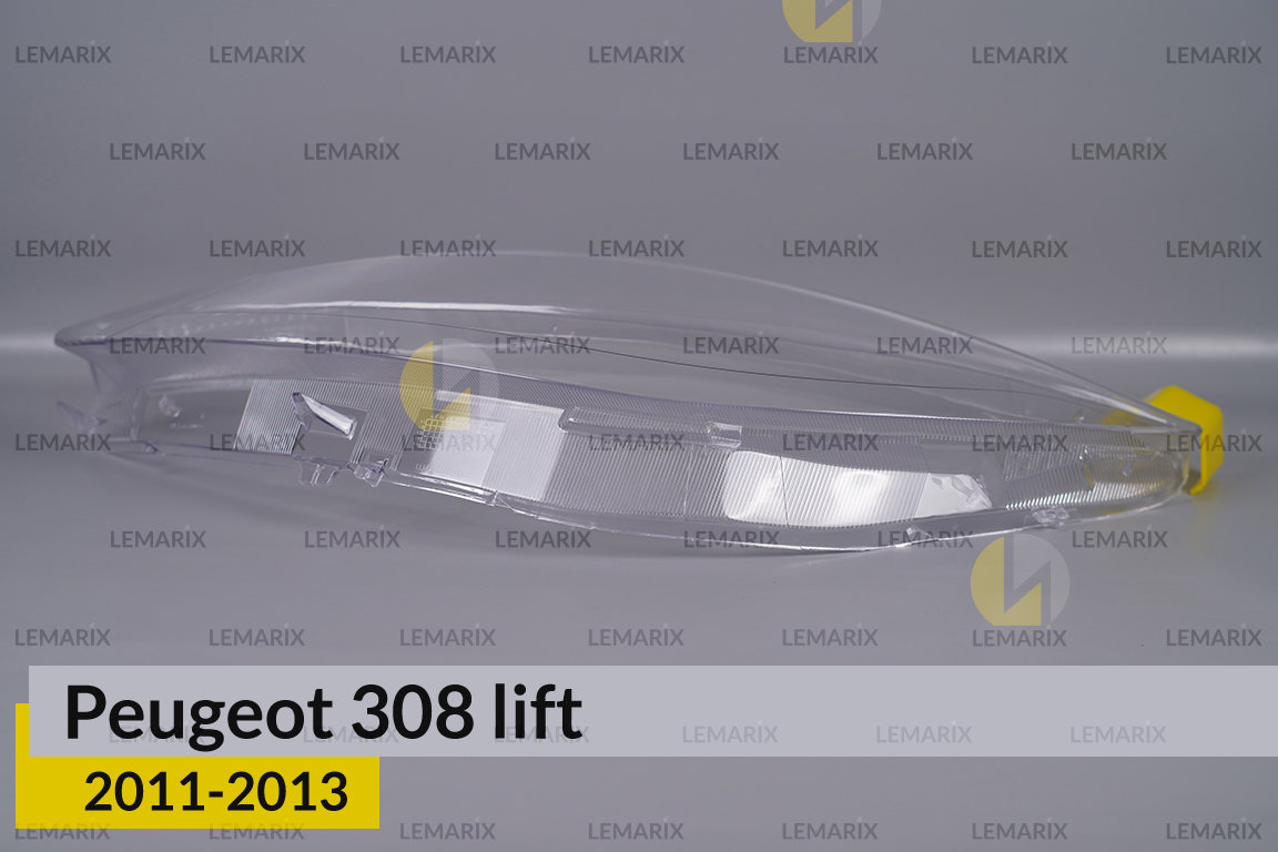 Скло фари Peugeot 308 Sedan (2011-2013) рест ліве