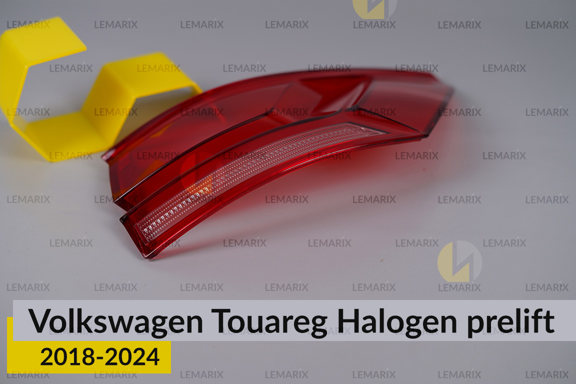 Стекло заднего фонаря внешнее в крыле VW Volkswagen Touareg Halogen (2018-2024) дорест правое