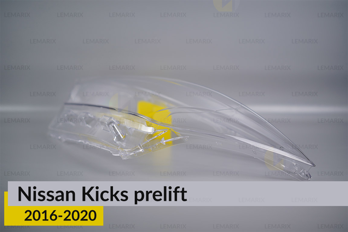 Скло фари Nissan Kicks (2016-2020) дорест ліве