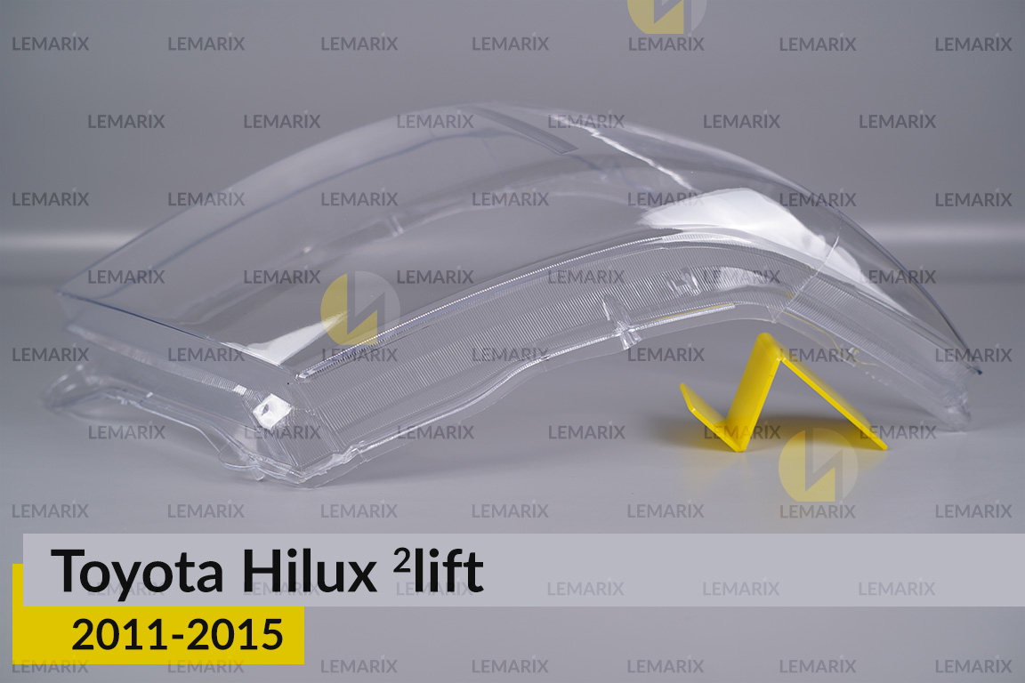 Стекло фары Toyota Hilux (2011-2015) 2 рест правое