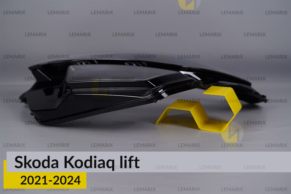 Скло фари Skoda Kodiaq (2021-2024) рест ліве