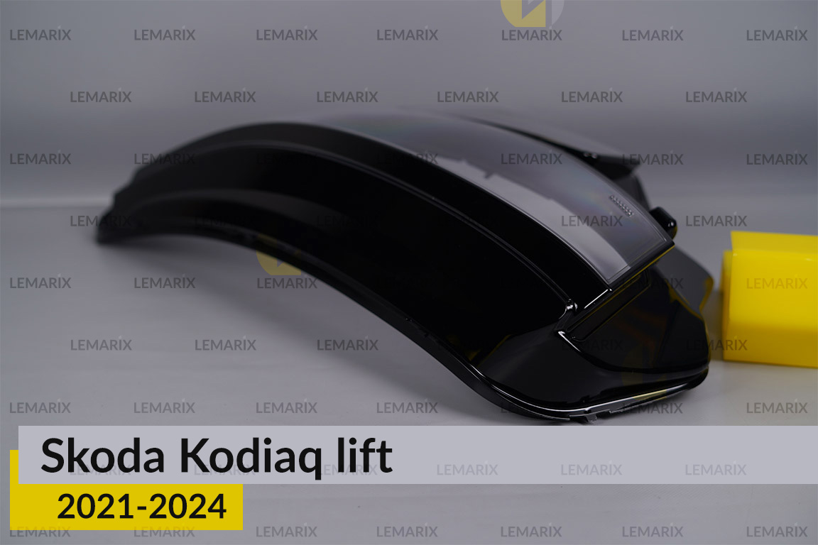 Скло фари Skoda Kodiaq (2021-2024) рест ліве